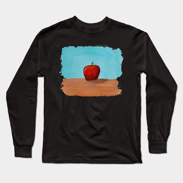 An Apple Long Sleeve T-Shirt by ArtbyDJV